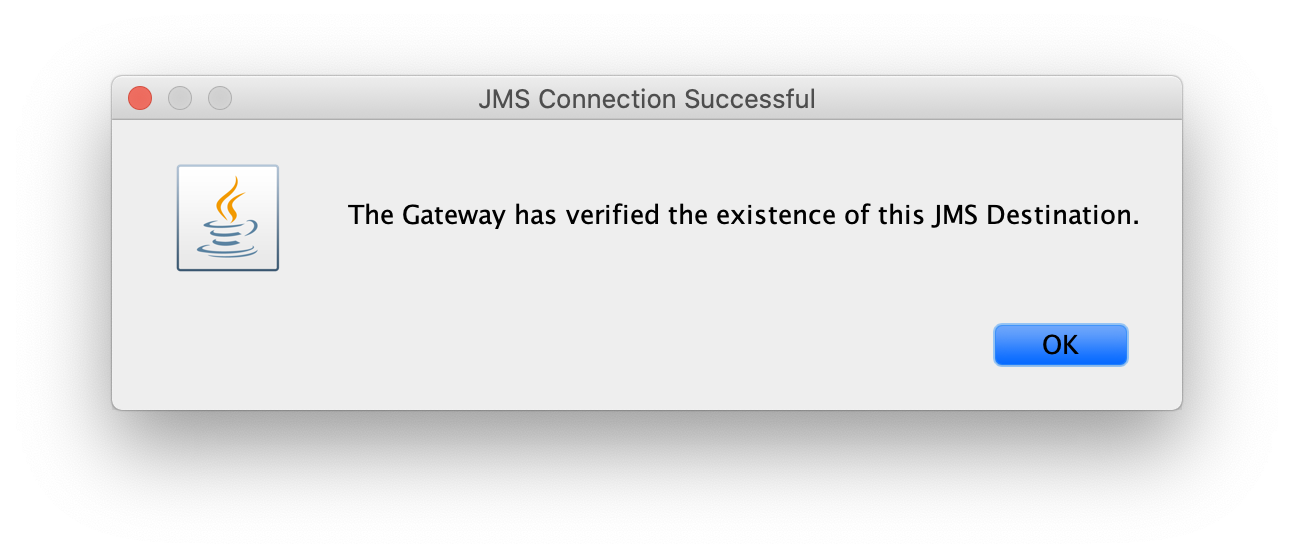 JMS Connection Successful