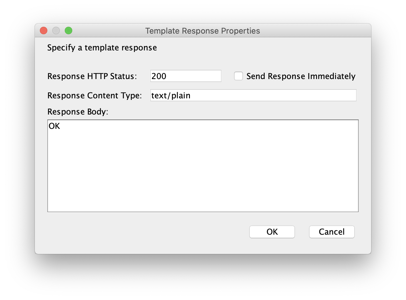 JMS Publish Policy - Template Response Properties